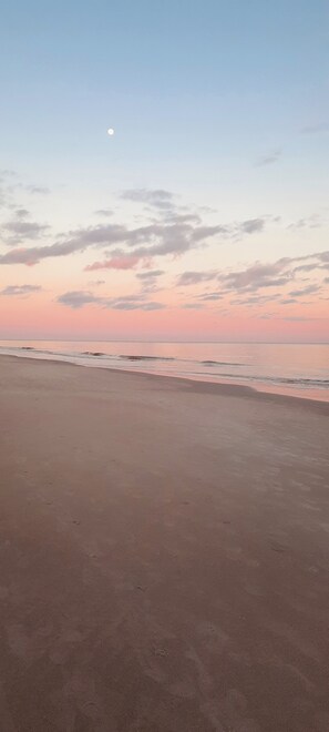 Playa en los alrededores y camastros 