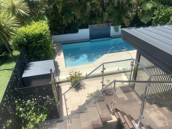 A heated pool