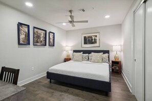 2 bedrooms, iron/ironing board, travel cot, WiFi