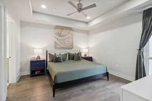 2 bedrooms, iron/ironing board, travel cot, WiFi