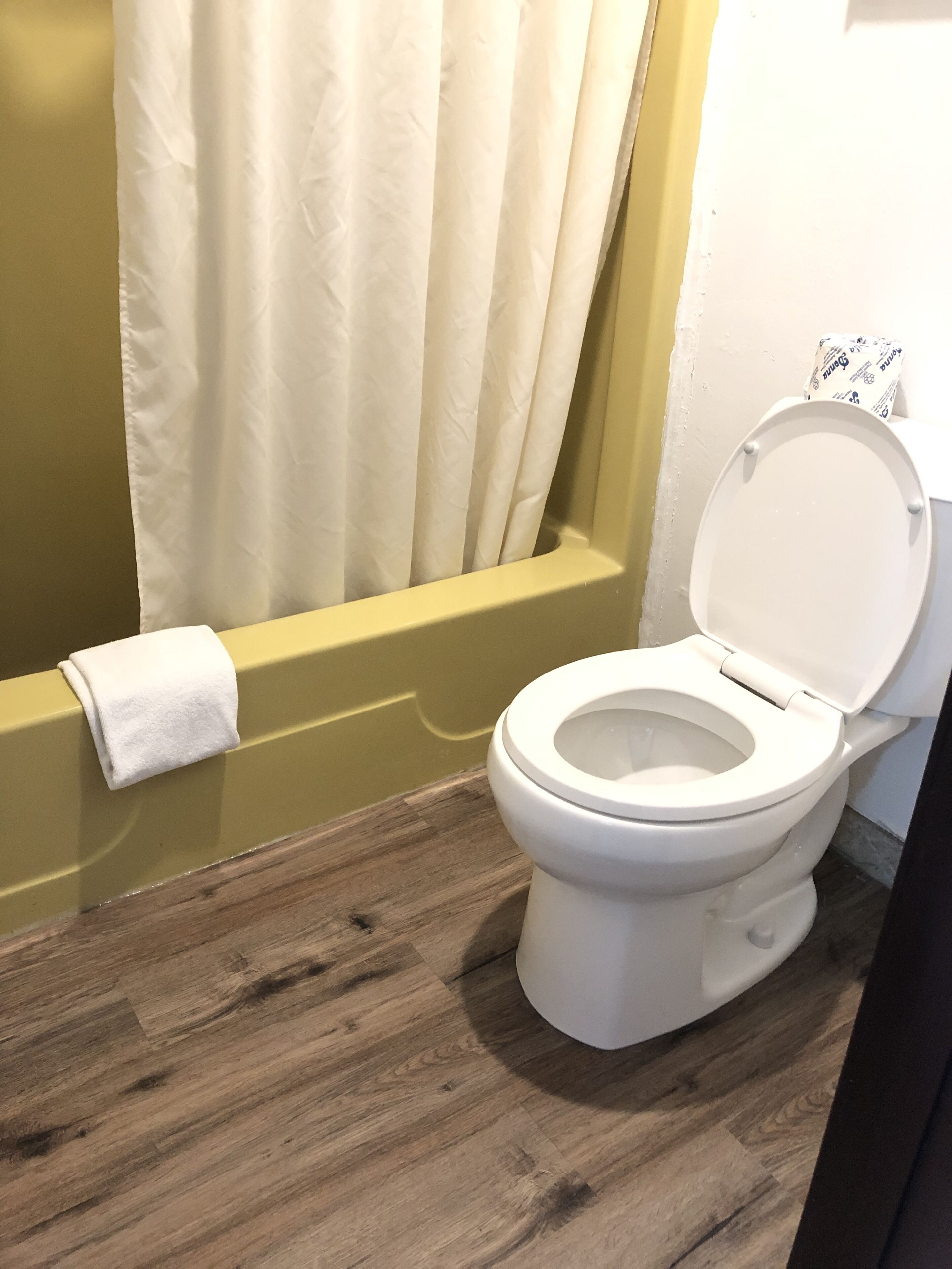 Two Queen Bed Non Smoking | Bathroom | Combined shower/tub, hair dryer, towels