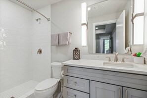 Shower, hair dryer