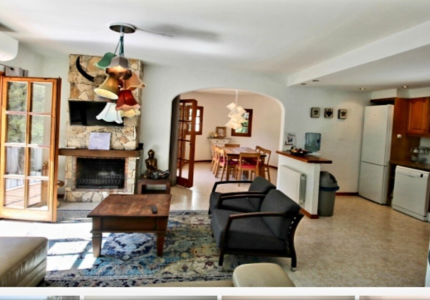 TV, fireplace, DVD player, table tennis