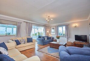 TV connectée, cheminée, chaîne hi-fi