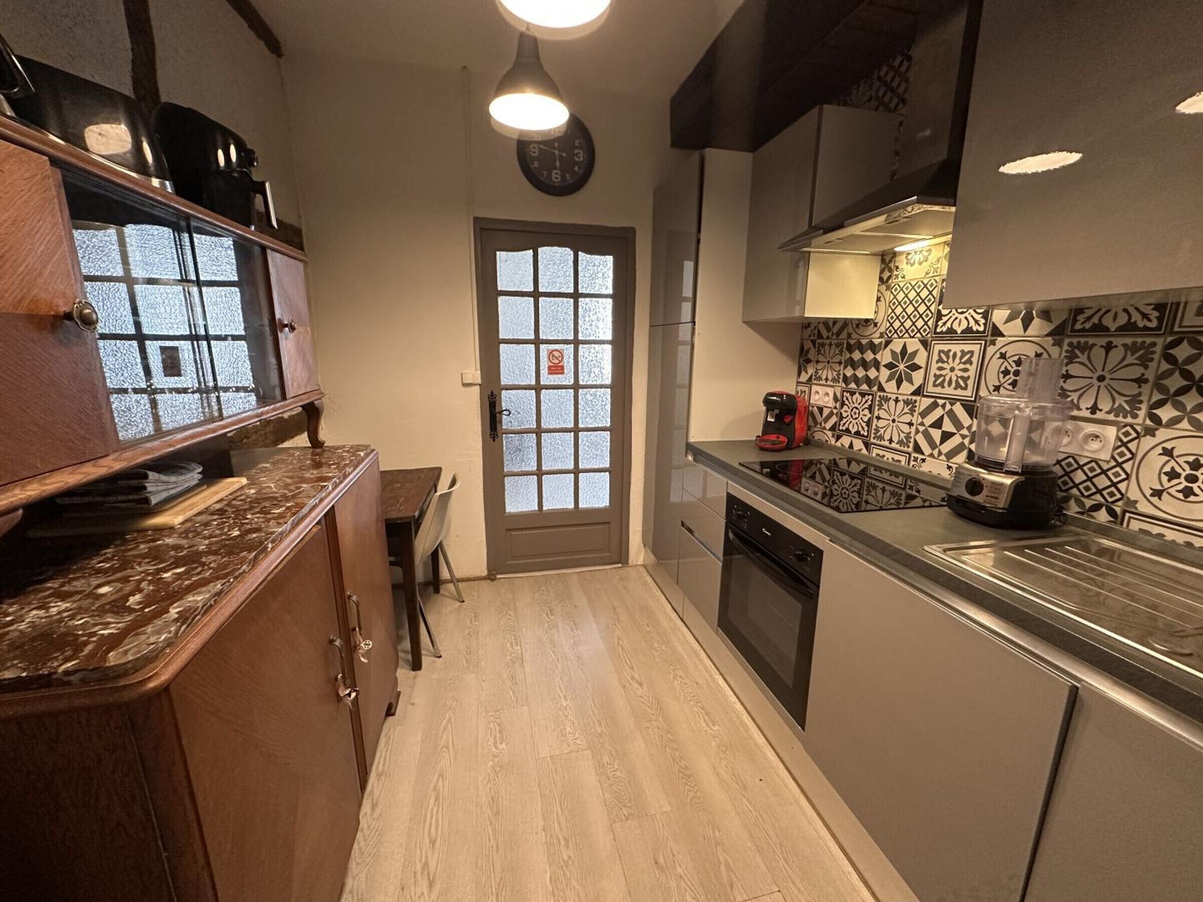 Fridge, microwave, dishwasher