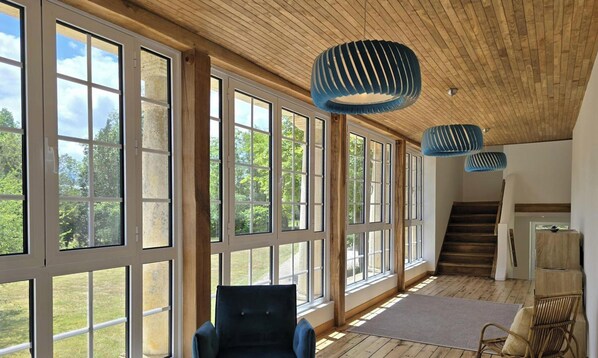 Interior - Spacious 19th-century house with private pool, AC, park, and modern amenities in Dordogne countryside (Savignac-les-Églises)