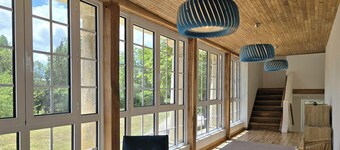 Spacious 19th-century house with private pool, AC, park, and modern amenities in Dordogne countryside