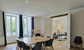 Dining - Spacious 19th-century house with private pool, AC, park, and modern amenities in Dordogne countryside (Savignac-les-Églises)