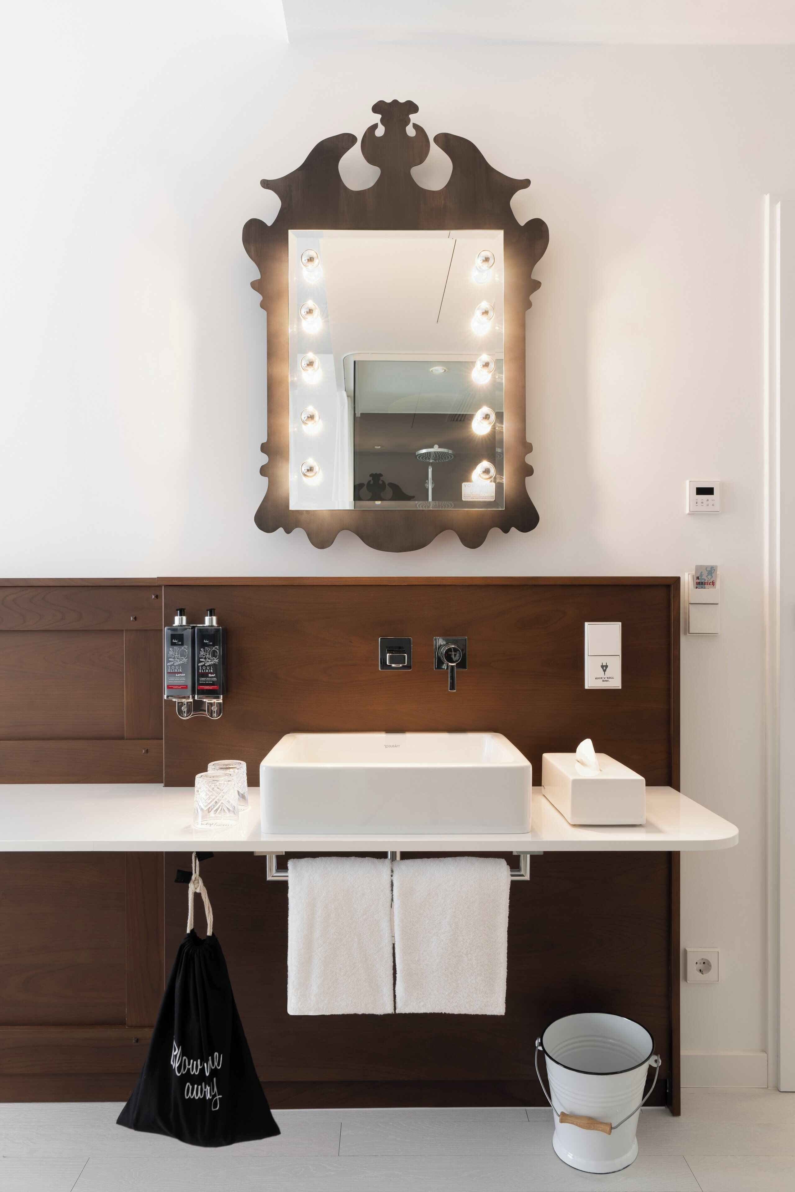 shower, rainfall showerhead, eco-friendly toiletries, hair dryer