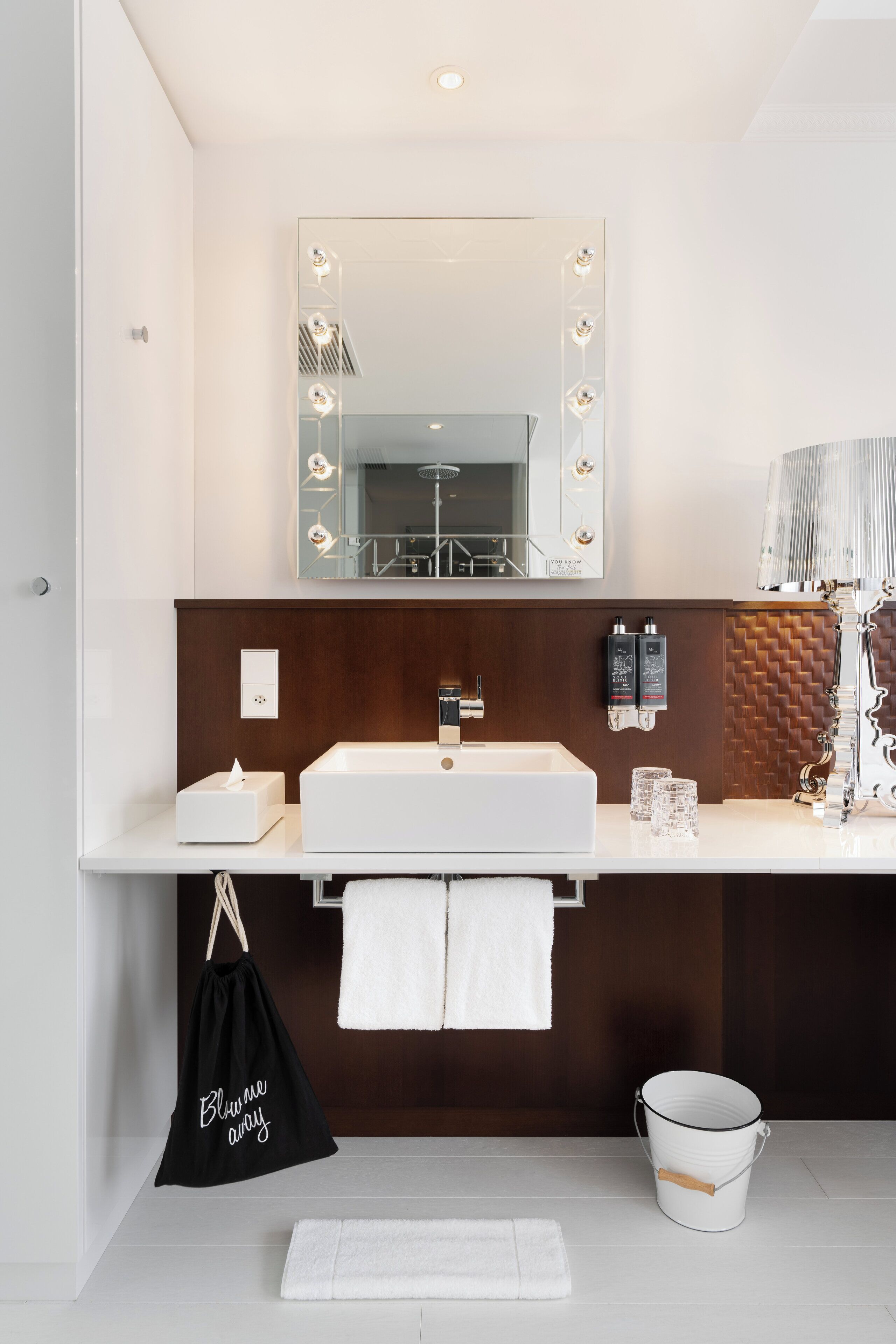 shower, rainfall showerhead, eco-friendly toiletries, hair dryer