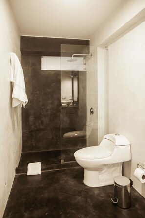 Suihku, hiustenkuivaaja, pyyhkeet