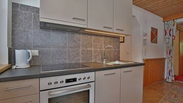 Departamento, baño privado, vista a la montaña | Cocina compartida