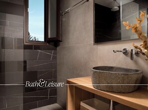 Shower, hair dryer, bathrobes, slippers - Cicada Exclusive Villa, a Sea View Gem (Zakynthos)