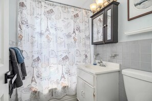 Shower, hair dryer