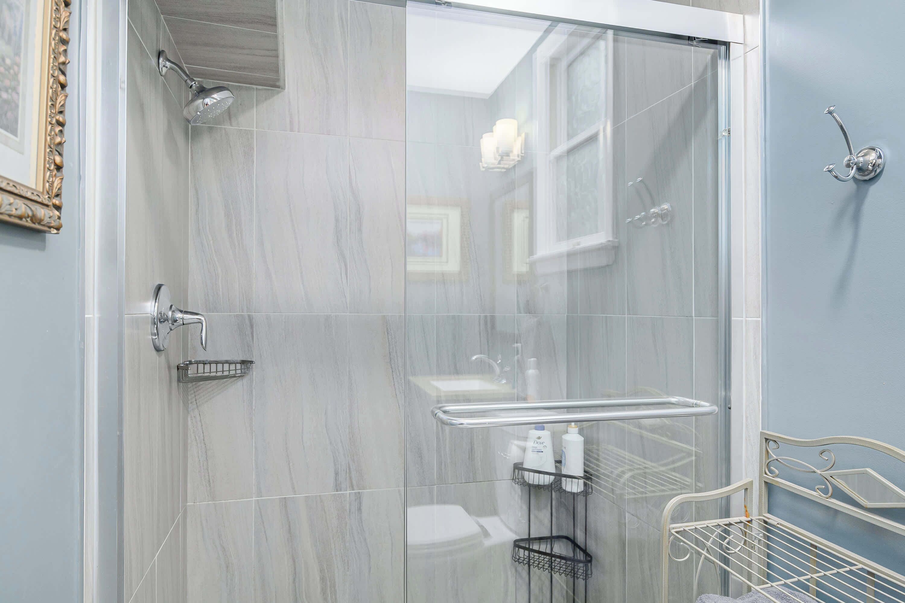 Shower, hair dryer