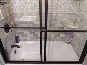Shower, hair dryer