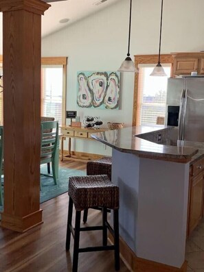 Fridge, microwave, oven, stovetop - Bermuda Bay, Kill Devil Hills, Expansive Sound and Water Views, no cleaning fees (Kill Devil Hills)