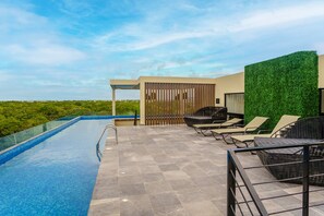 Outdoor pool - New Chic Studio Space with Jungle Roof Pool & Lounge (Tulum)