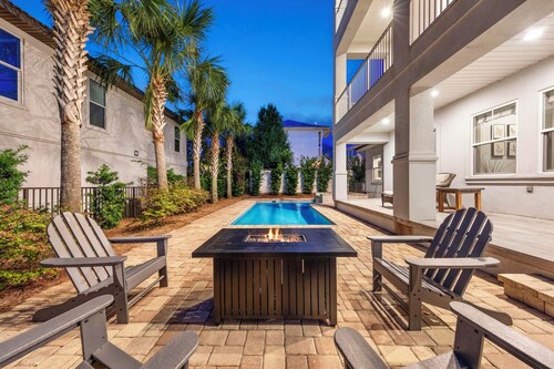 🏖️🐚 Sweet Caroline | Dog Friendly* | Private Pool/Spa | 2 Min to Beach | Firepit | Free Golf