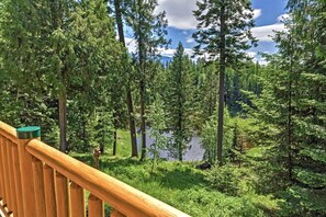 Property grounds - Montana Mountain Log-Lodge with lake views, lake access & mountain views (Bigfork)