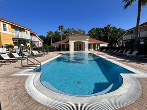 Outdoor pool, a heated pool - Modern Friendly Family Townhome near Disney Parks (Kissimmee)