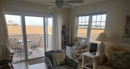 Second story condo with beautiful and relaxing views of Indian River Bay!