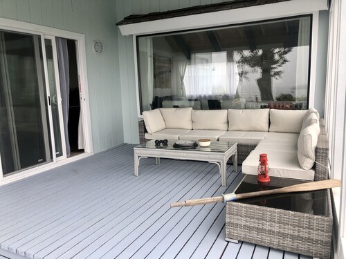 Oceanfront Bluff Home - Whale Watching, Redwoods, Wood Stove & Pet Friendly