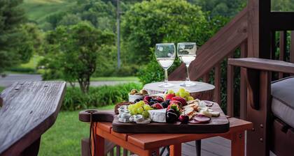 Pet Friendly NC Cabin with Beautiful Views and Hot Tub near West Jefferson.