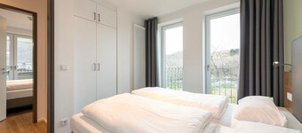 Modern family apartment near the beach with sheltered loggia & sauna in the house!