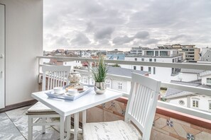 Outdoor dining - Möwennest in Strandstraße - Möwennest Westerland - Quiet, central & perfect (Sylt)