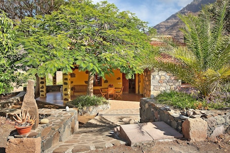 Exterior. Country House "Finca Los Dioses" in the Heart of Nature with Mountain View, Garden & Terrace