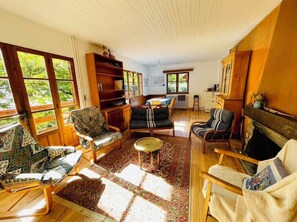Fernseher, Kamin