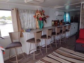 Premium House | Living area | 50-inch Smart TV with satellite channels, TV, fireplace