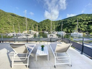 Terrace/patio - Marina Beach 2, entre la plage et la marina (Anse Marcel)