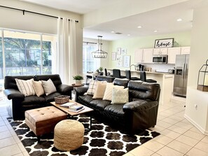 Smart TV, video-game console, DVD player, foosball