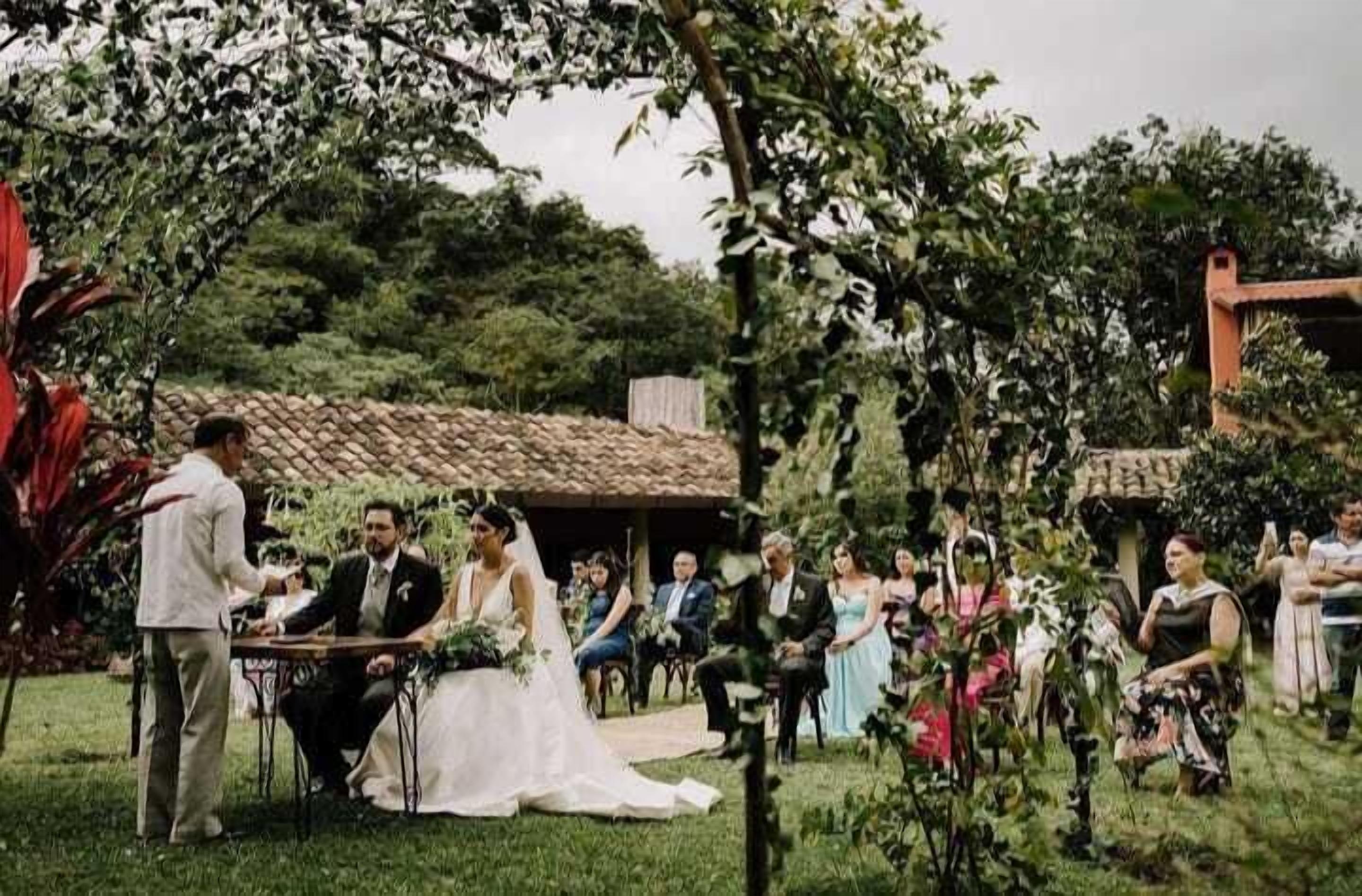 Área externa para casamento