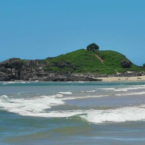 Beach nearby, sun loungers
