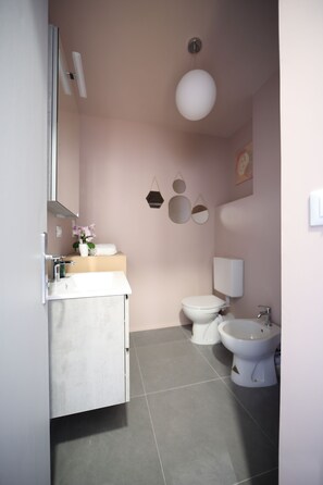 Regadera, amenidades de baño ecológicas, secadora de cabello, bidet
