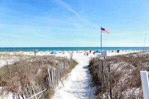 On the beach