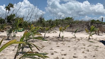 En la playa