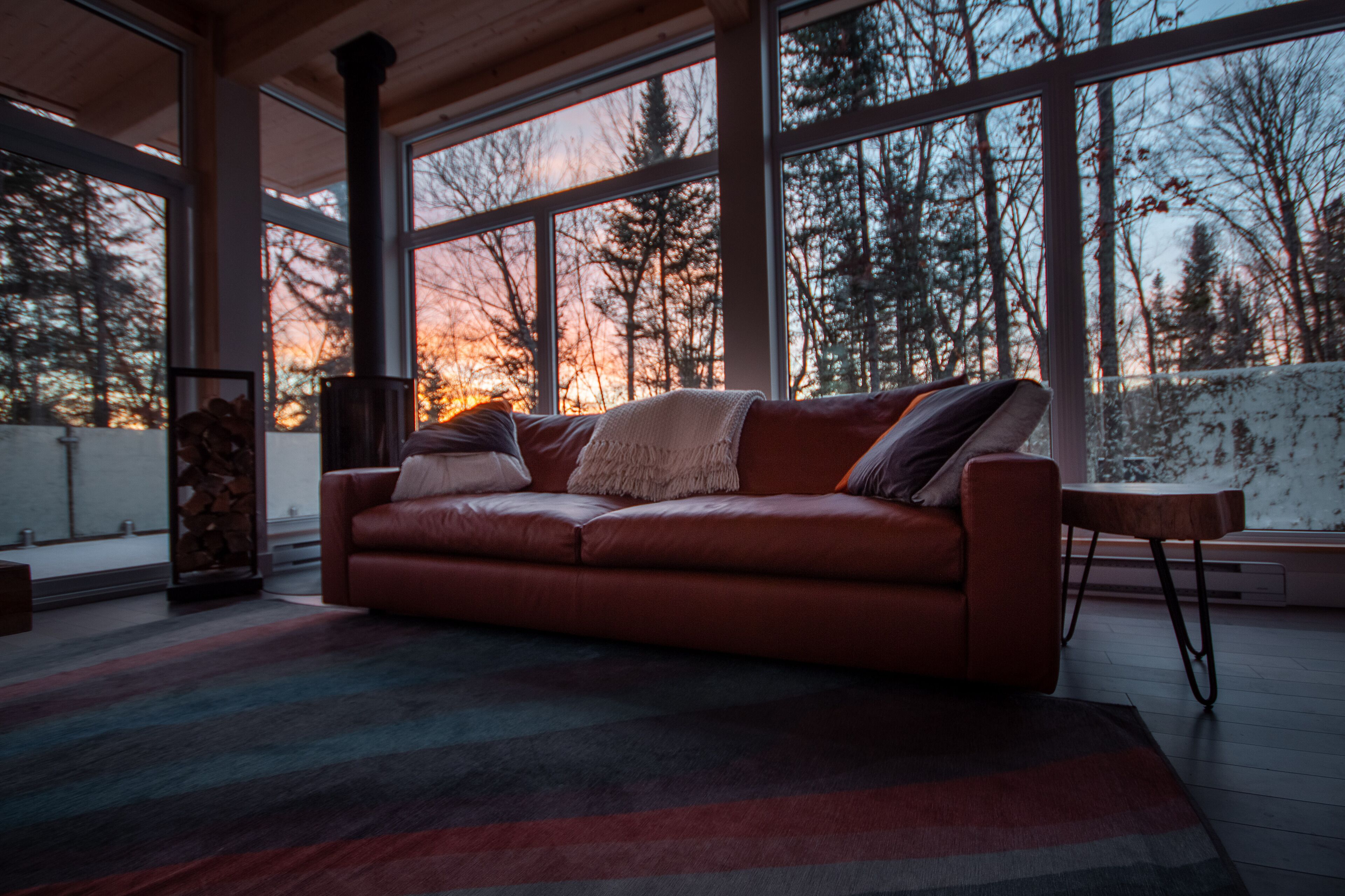 TV connectée, cheminée