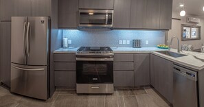 Fridge, microwave, oven, stovetop - La Palapa beachfront fully renovated condo!  In the heart of the Romantic Zone. (Puerto Vallarta)