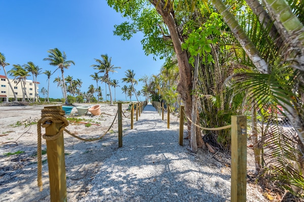 Private access path to Sanibel’s famous Gulf of Mexico beach.