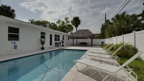 Udendørs pool, opvarmet pool