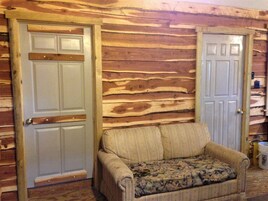 Cabana família, 3 quartos, vista para o vale | Área de estar