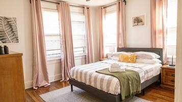 2 chambres, fer et planche Ă repasser, Wi-Fi, draps fournis