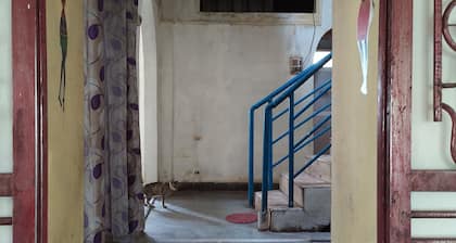 Beautiful mountain valley View in balcony