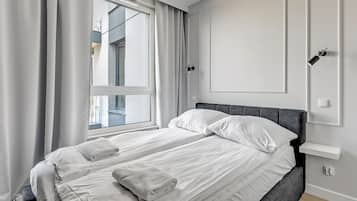 Executive-huoneisto | 1 makuuhuone, silitysrauta/-lauta, ilmainen Wi-Fi, vuodevaatteet