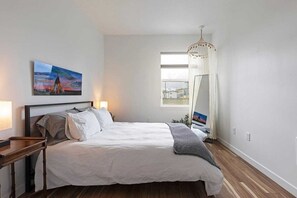 1 bedroom, travel crib, free WiFi, bed sheets