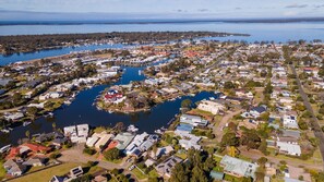 Aerial view - Paradise on Sheerwater: Enjoy every amenity you need for a relaxing holiday (Paynesville)